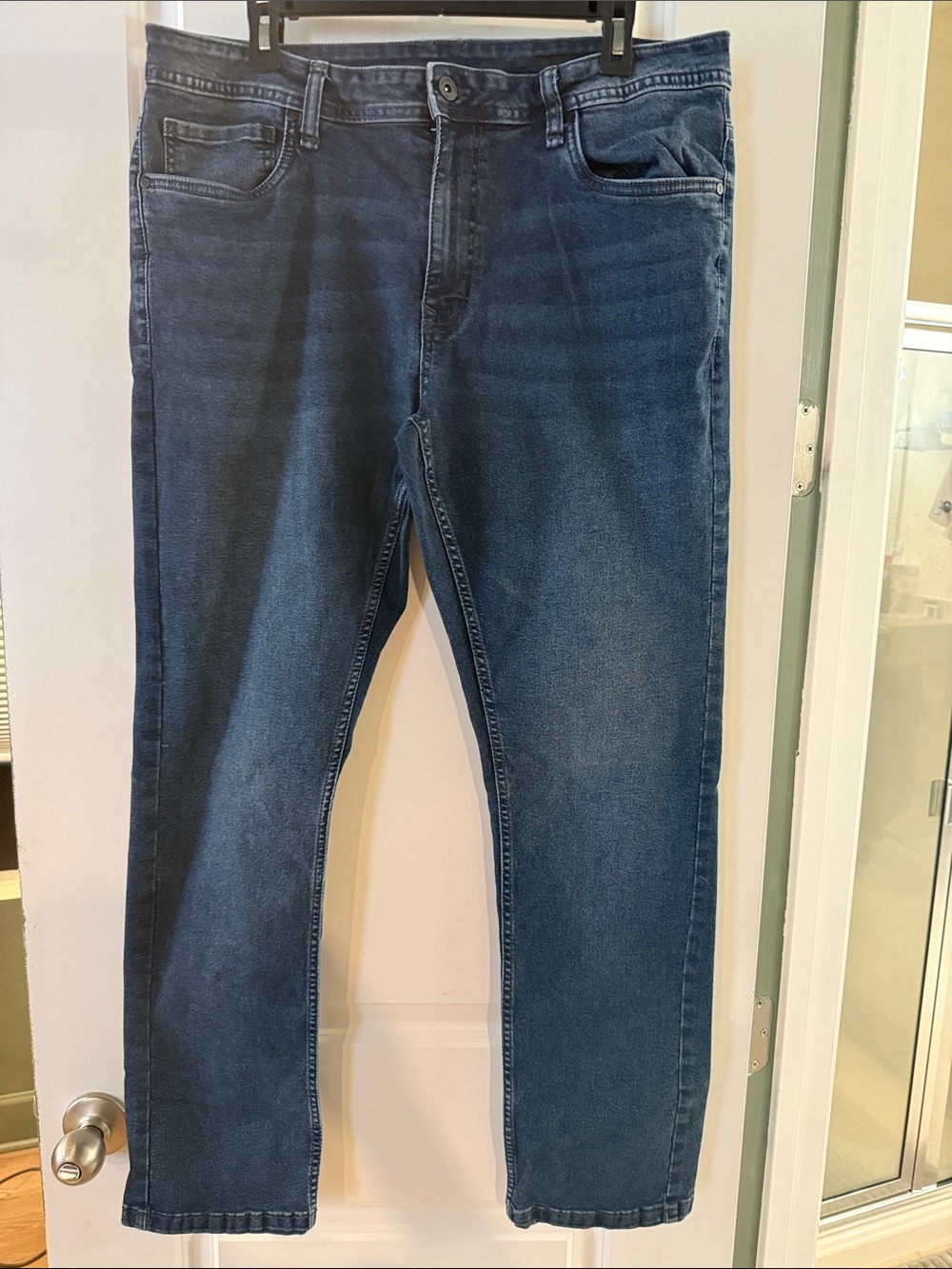 Slim Fit Men's Jeans in Dark Blue Wash